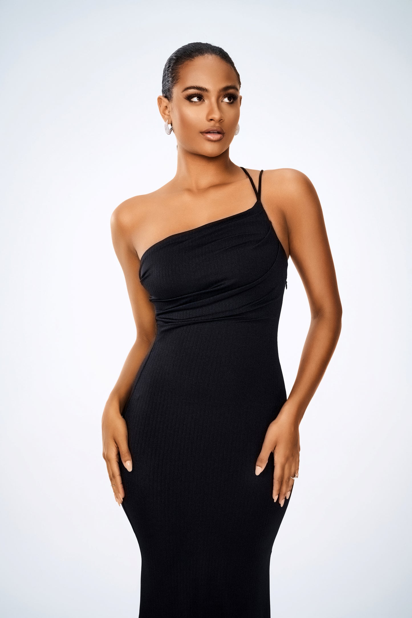 SHAUN MIDI DRESS BLACK LOWER IMPACT