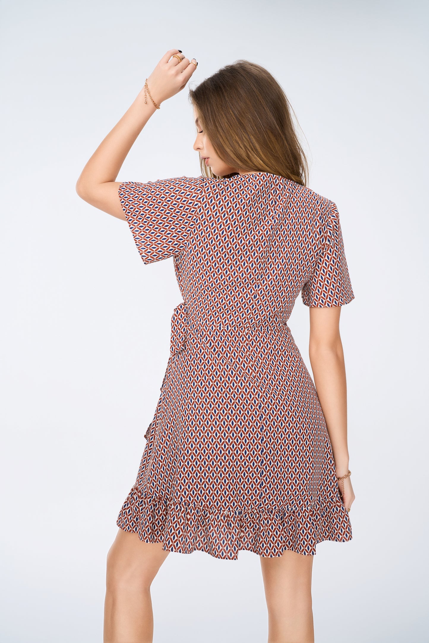 THE STING MINI DRESS BROWN