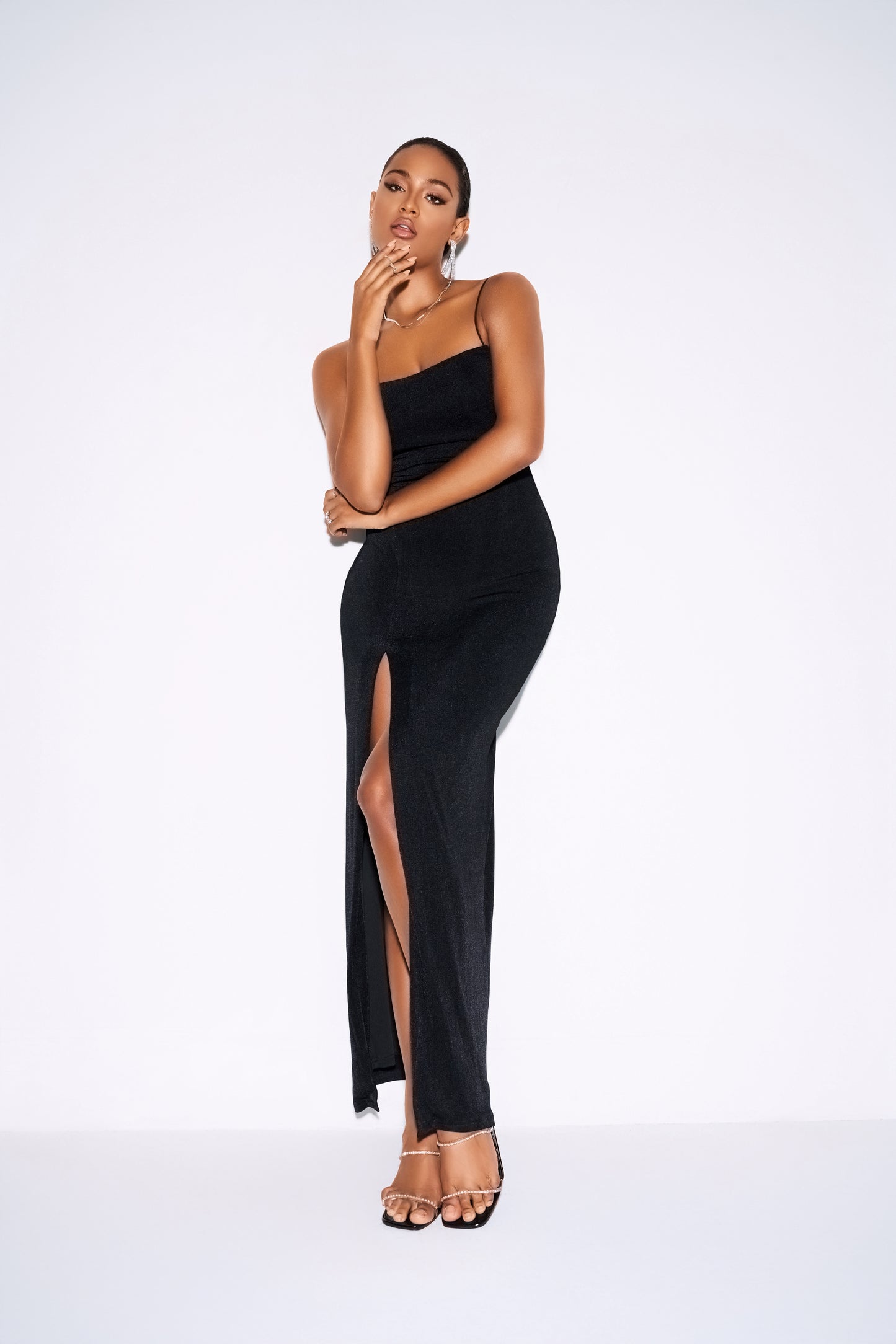 CELENA MAXI DRESS BLACK