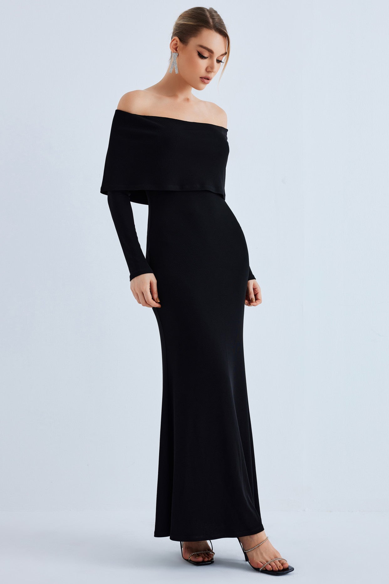 Women Off The Shoulder Bodycon Sweater Dress