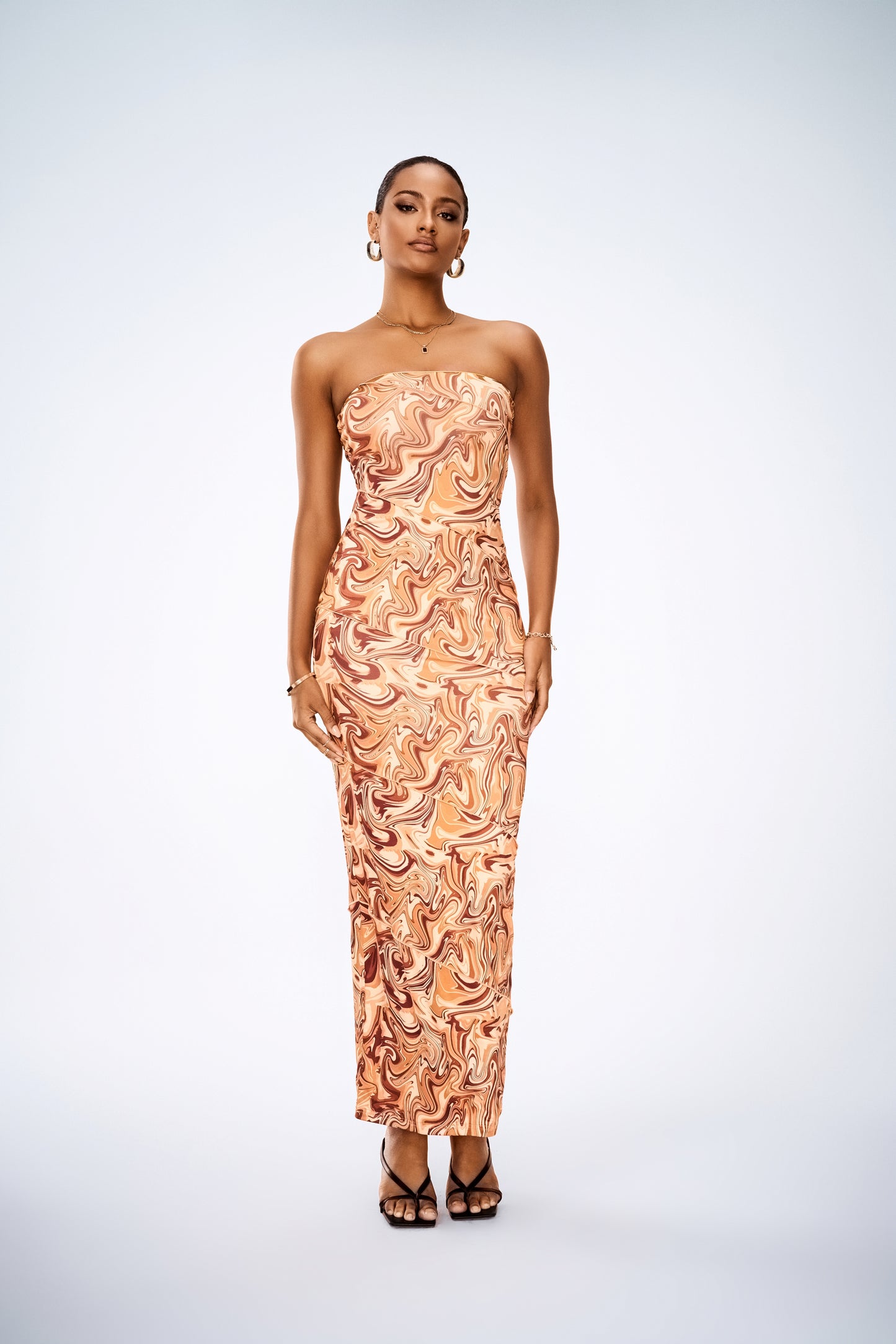 Tie-Dye Tube Maxi Dress – Strapless Summer Vacation Outfit