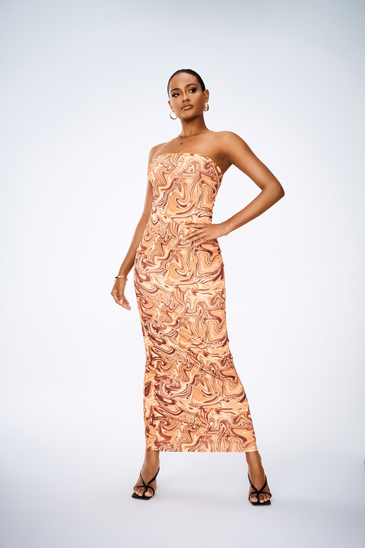 Tie-Dye Tube Maxi Dress – Strapless Summer Vacation Outfit