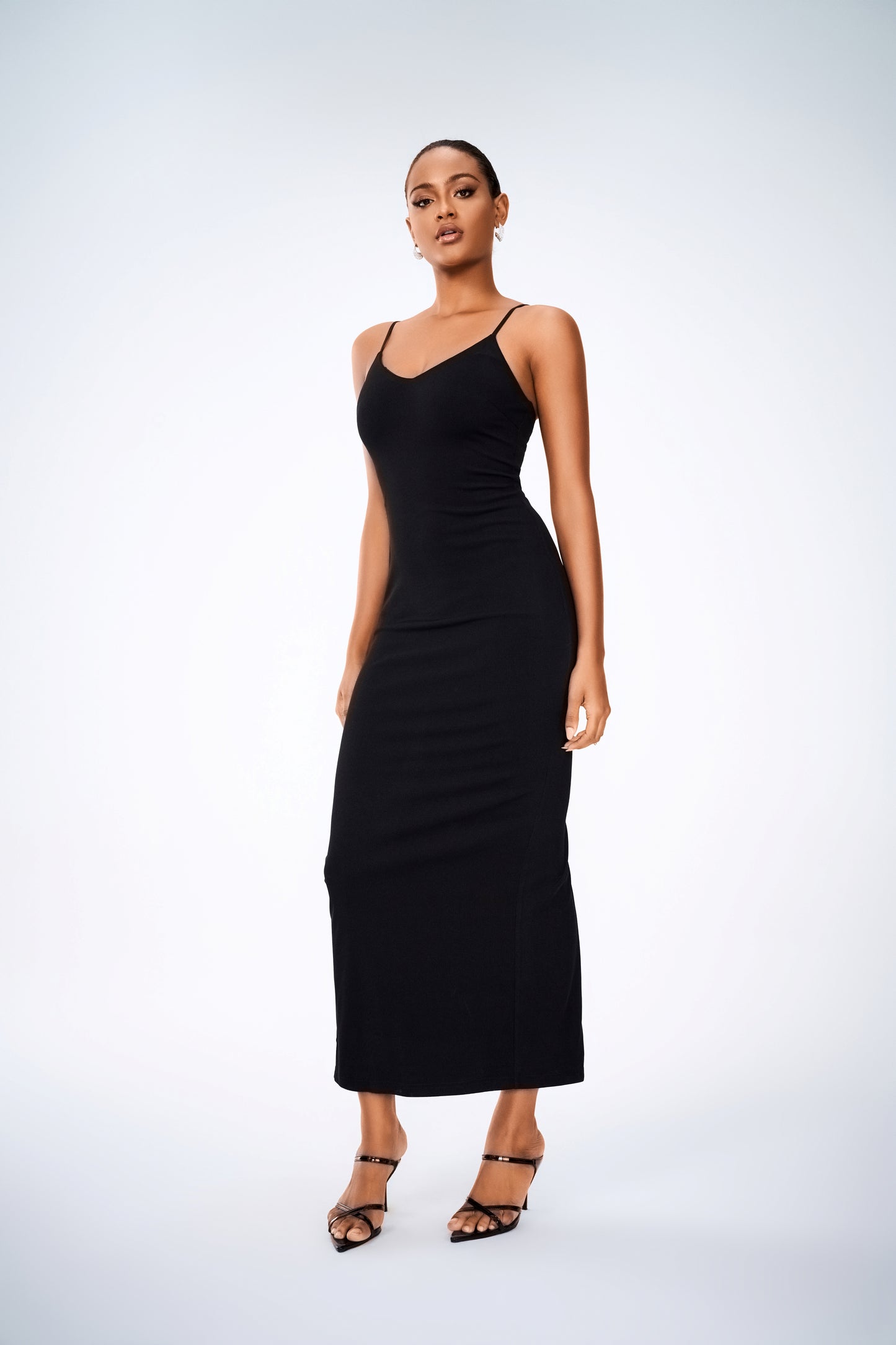 Women Bodycon Ribbed Maxi Dress