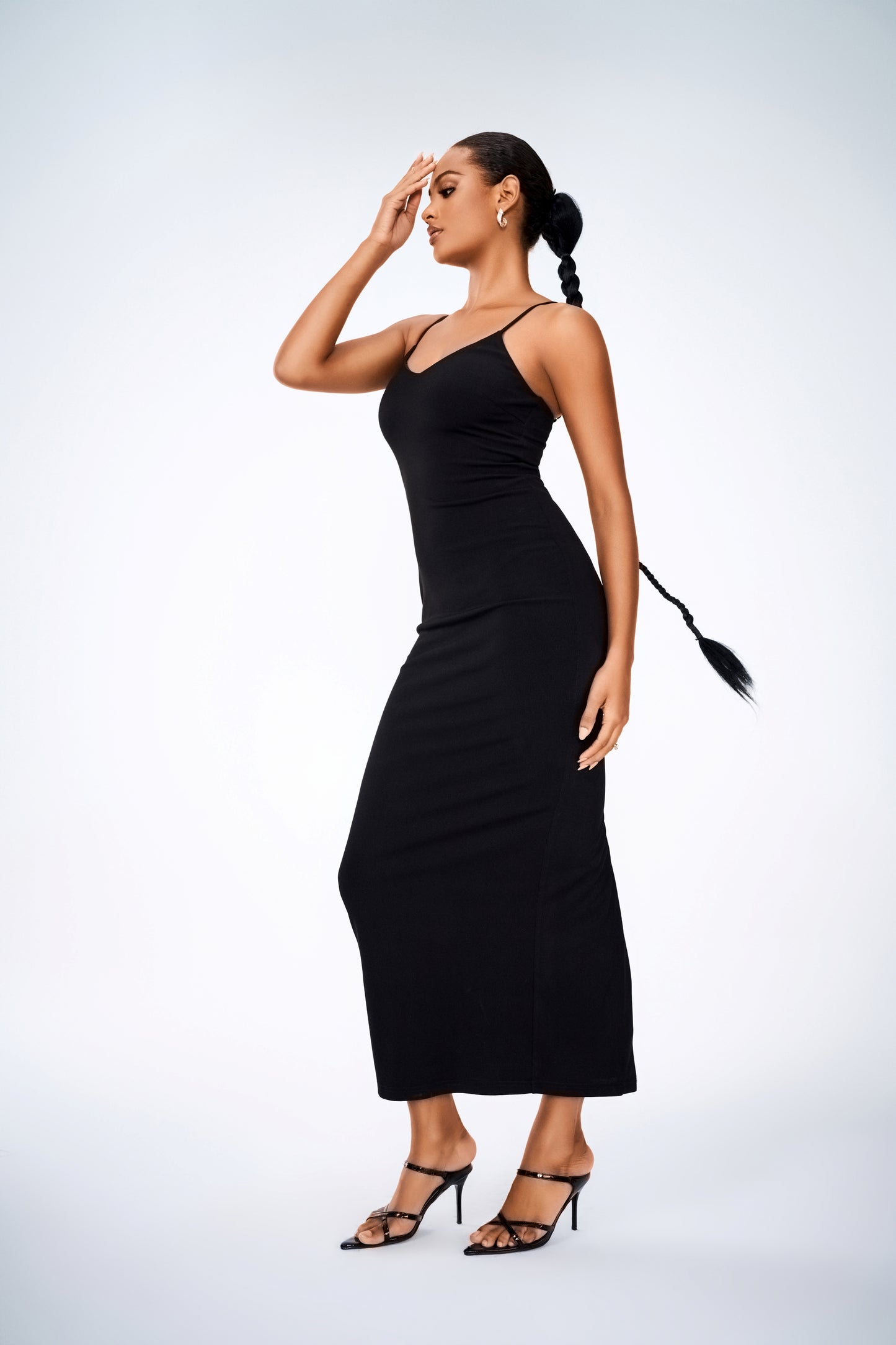 Women Bodycon Ribbed Maxi Dress