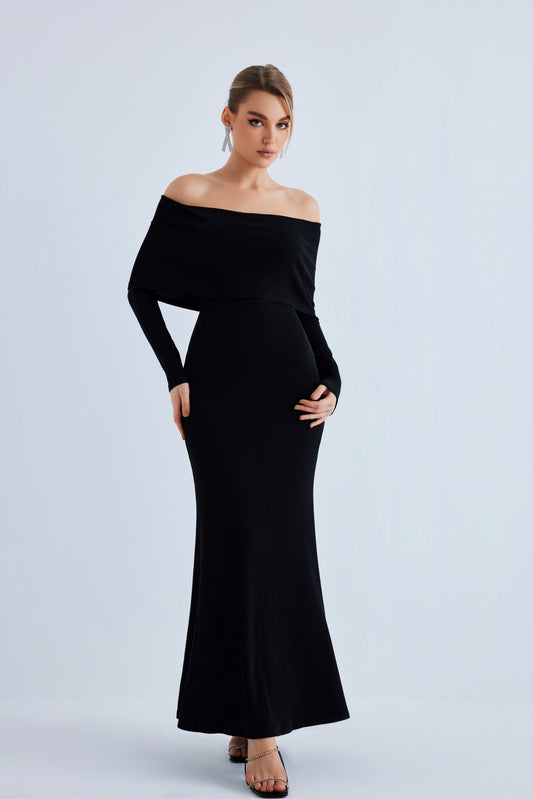 Women Off The Shoulder Bodycon Sweater Dress