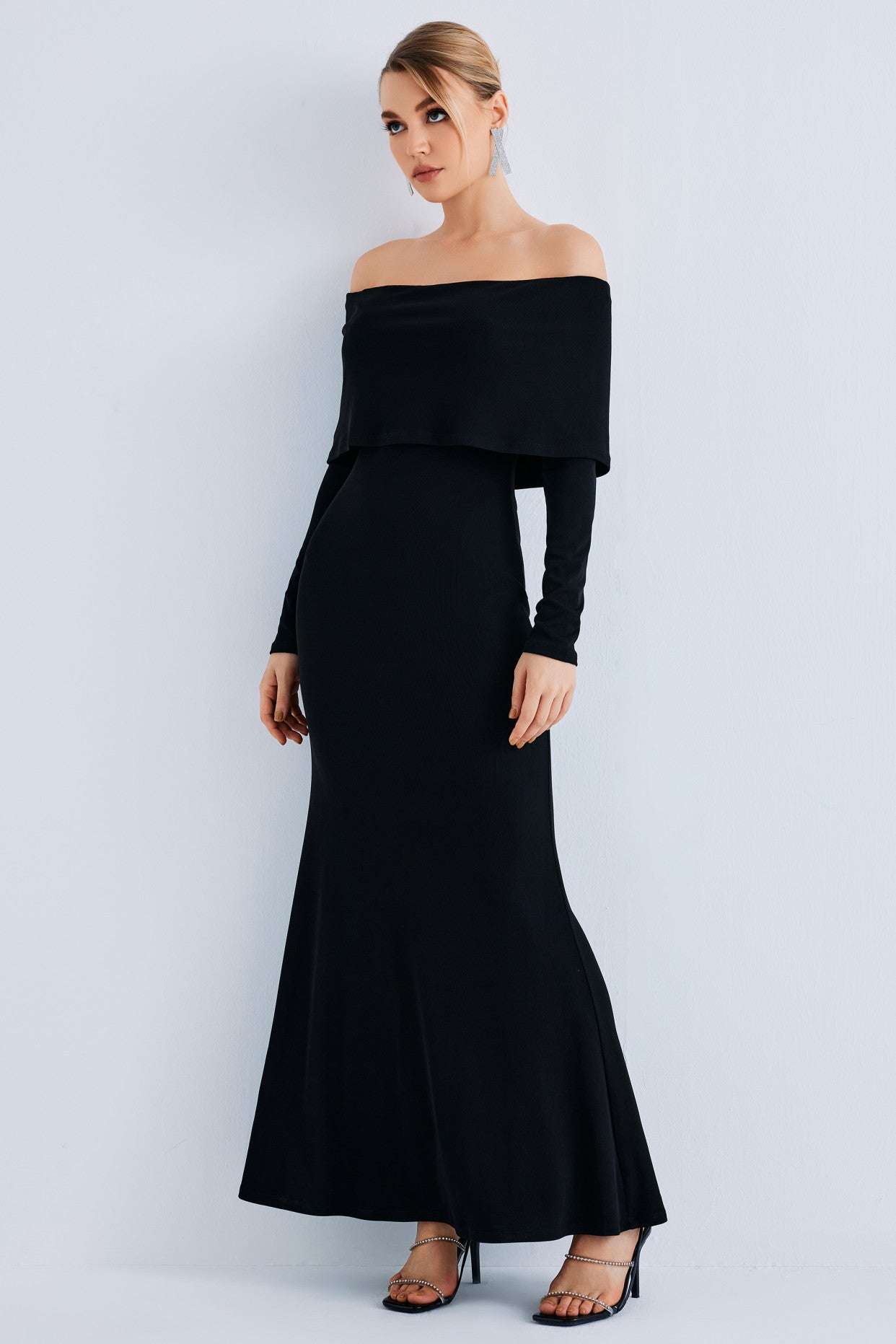 Women Off The Shoulder Bodycon Sweater Dress