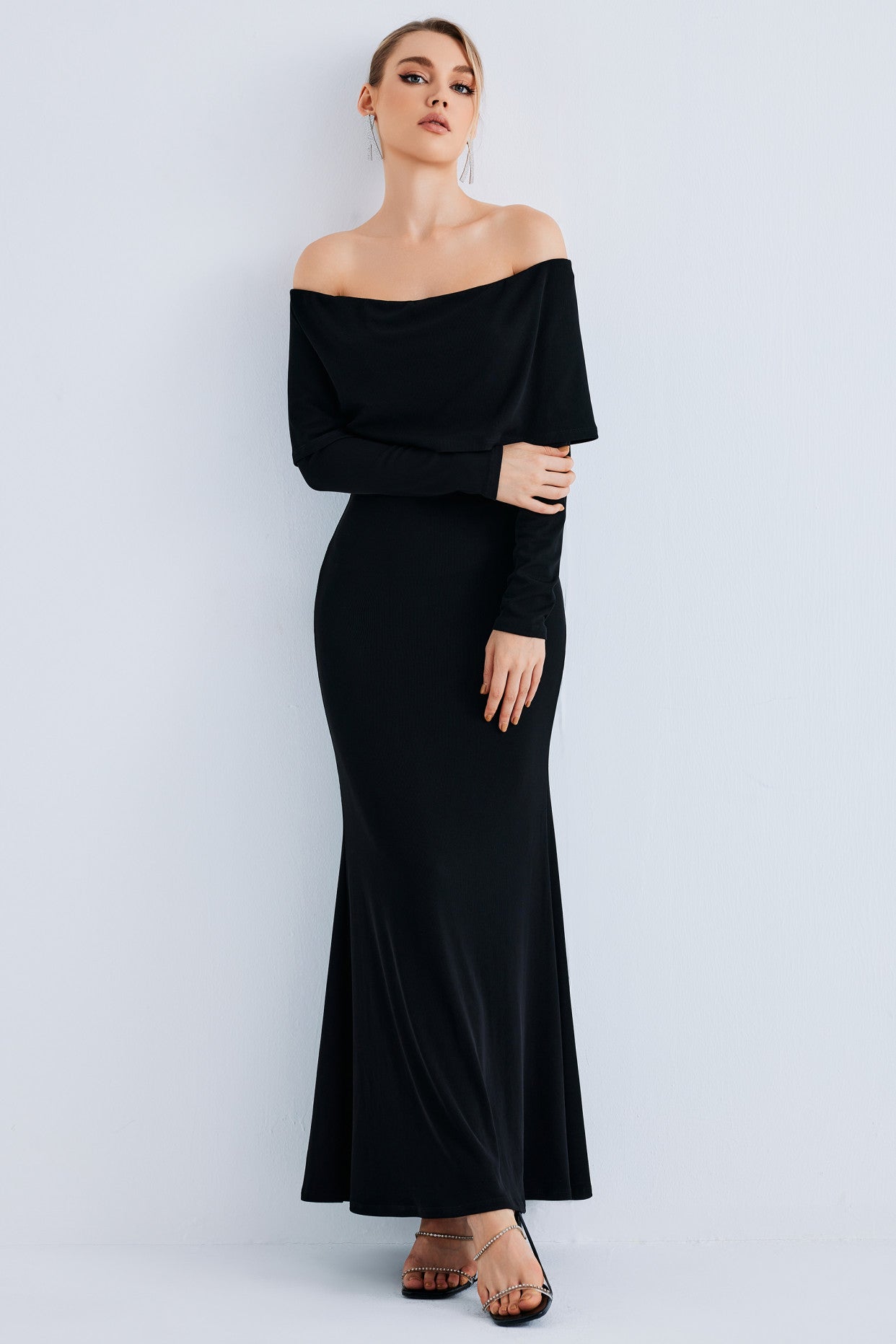Women Off The Shoulder Bodycon Sweater Dress